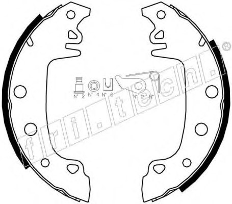 fri.tech. 1034.079K Brake Shoe Set